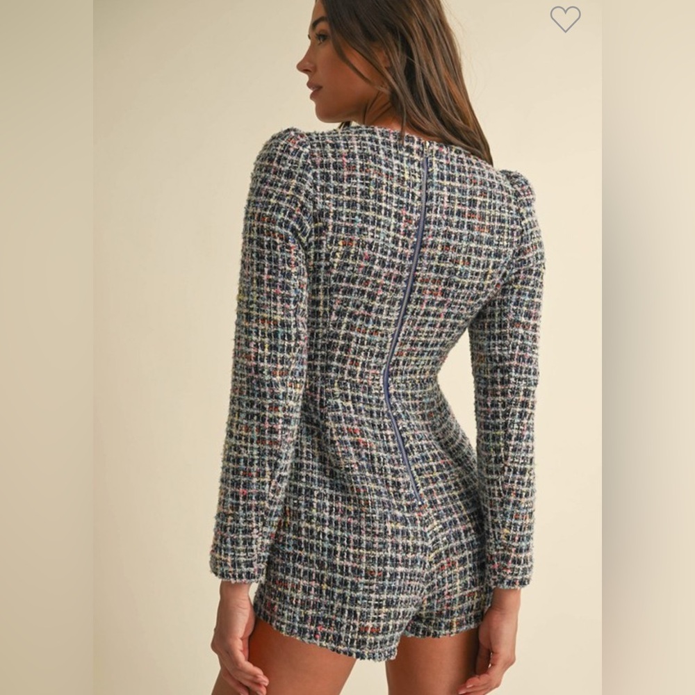 Chic Multicolor Tweed Jumper - Picture 6 of 6